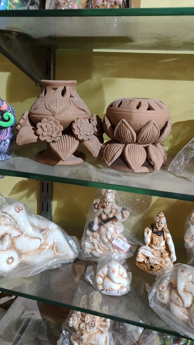 Buy Saudeep India Akhand Diya for Puja | Laxmi Clay Deepak | Diya