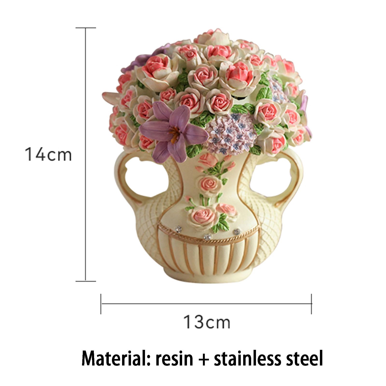 Fourchettes À Fruits Fourchettes À Dessert en Acier Inoxydable avec Motif De Fleur en Résine, 6 Pièces Fourchettes À Thé pour Apéritifs Décoration Intérieure Gâteau Fête