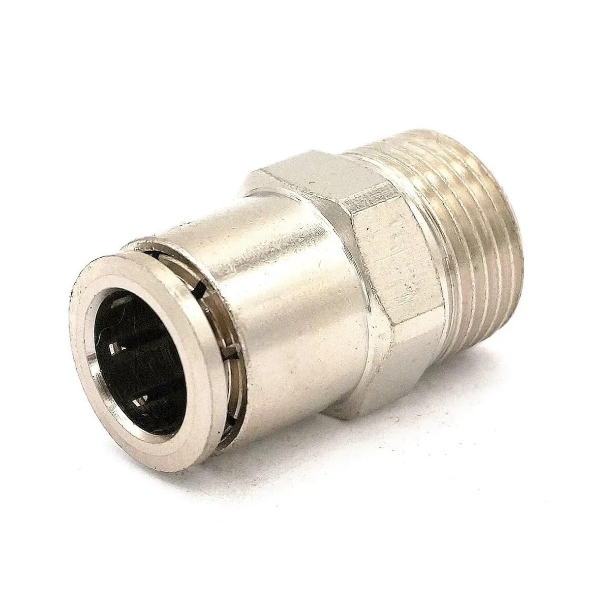 Złączki pneumatyczne, złączki wciskane do narzędzi pneumatycznych, M5 1/8" 1/4" 3/8" 1/2" męskie do rury O/D 4/6/8/10/12/14mm pneumatyczne złącze wciskane z niklu i mosiądzu szybkie Dopasowywanie(10mm