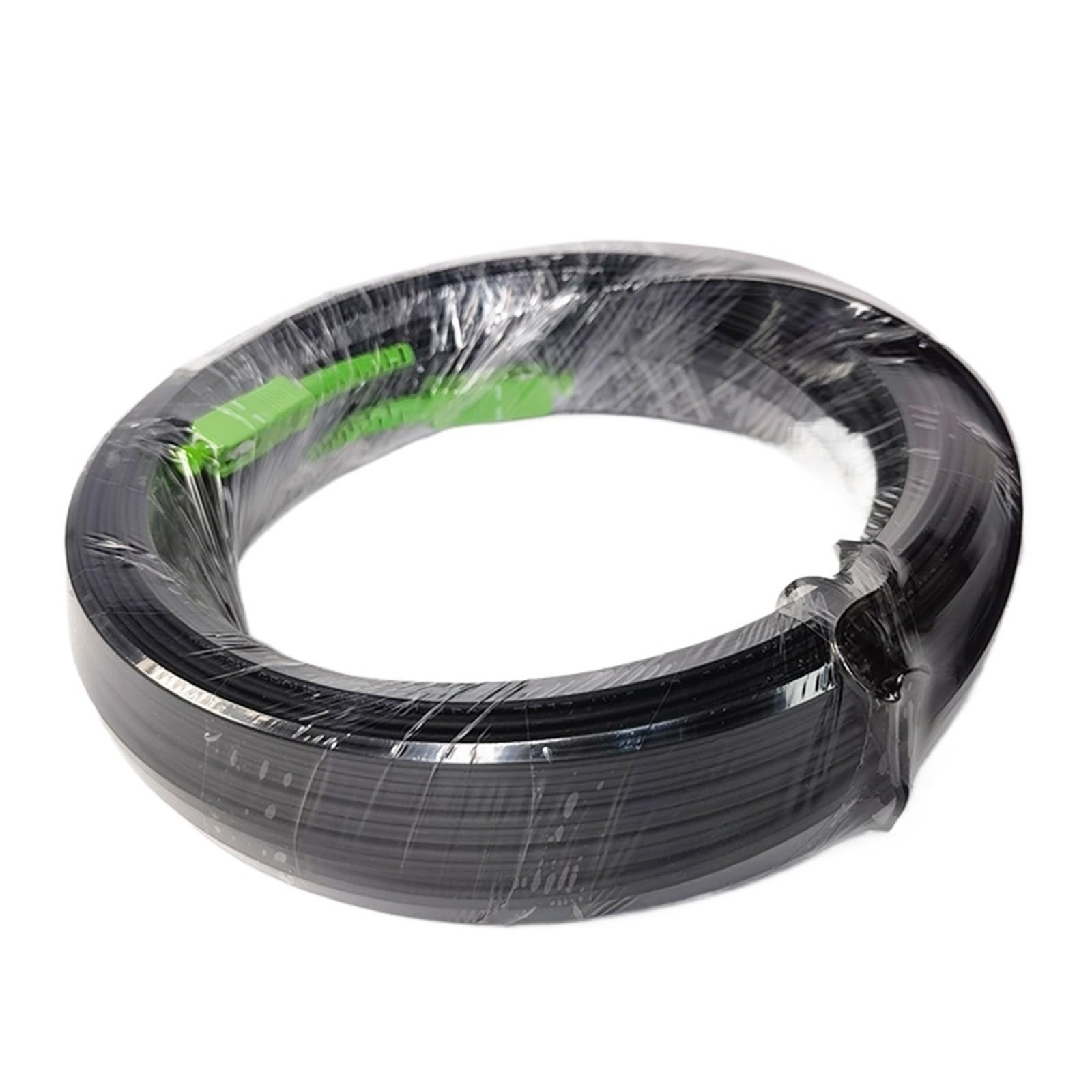 Câbles de raccordement à fibre FTTH SC noir 80 m/90 m/100 m SC Monomode Simplex Extérieur FTTH Goutte Câble d'extension à fibre optique (90 m SCA vers SCA)