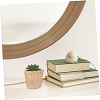 Vista 9 de Zerodeko Juego de 10 mini cestas de almacenamiento de bambú tejidas a mano para arreglo de frutas naturales y organizador de escritorio