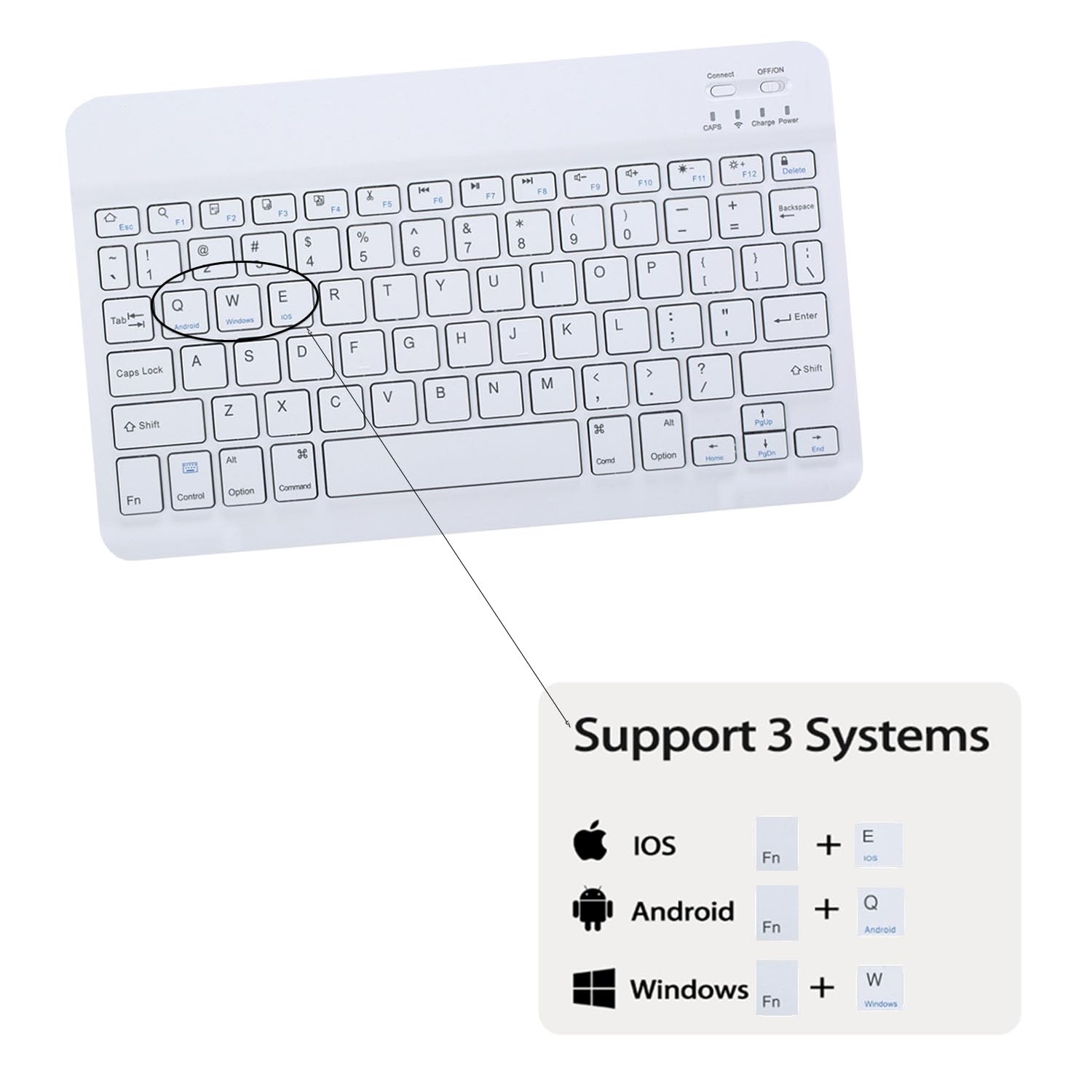 Custodia con tastiera per Samsung Galaxy Tab A11+/A9 Plus 11" Tablet Cover tastiera magnetica rimovibile QWERTY per Tab A11+,grigio