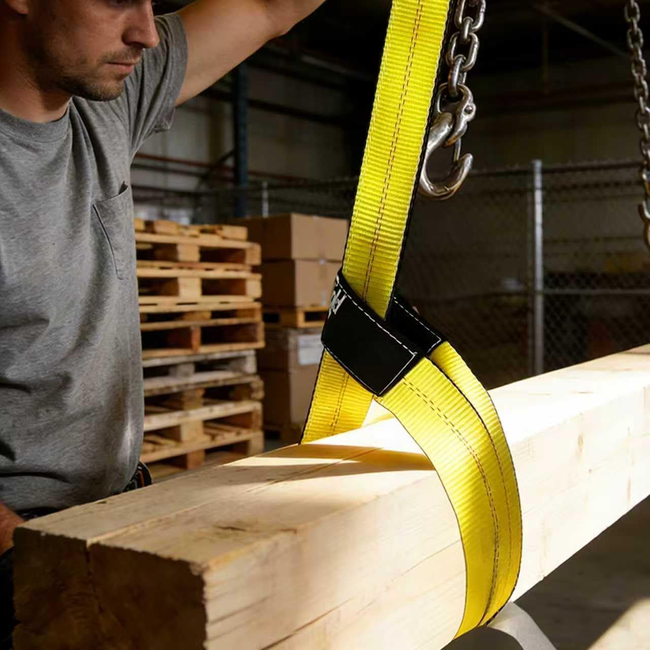 Heavy Duty Lift Sling Straps - 13,000 LBS Capacity -6 Heavy Duty Lift Sling Straps - 13,000 LBS Capacity -6