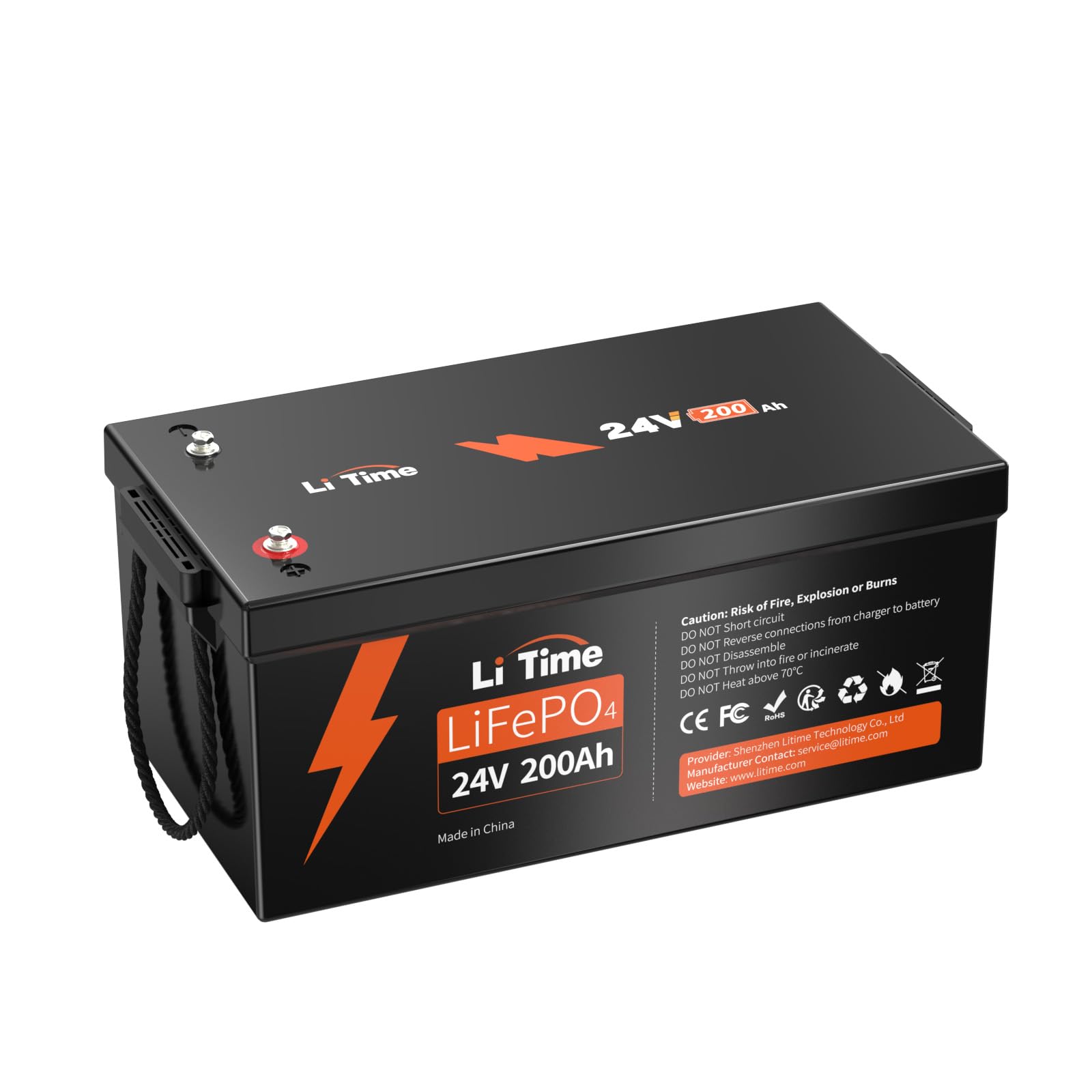 Amazon.co.jp: LiTime 24V200Ah リン酸鉄リチウムイオンバッテリー
