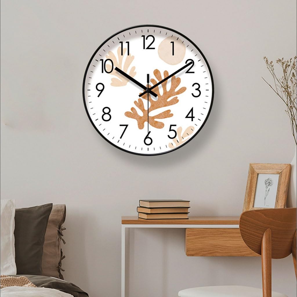Orologio da parete Orologio da parete Simple Sweep Second Orologio da soggiorno Orologio da casa Orologio da parete Orologio da studio Orologio al quarzo silenzioso Reloj De Pared(A)