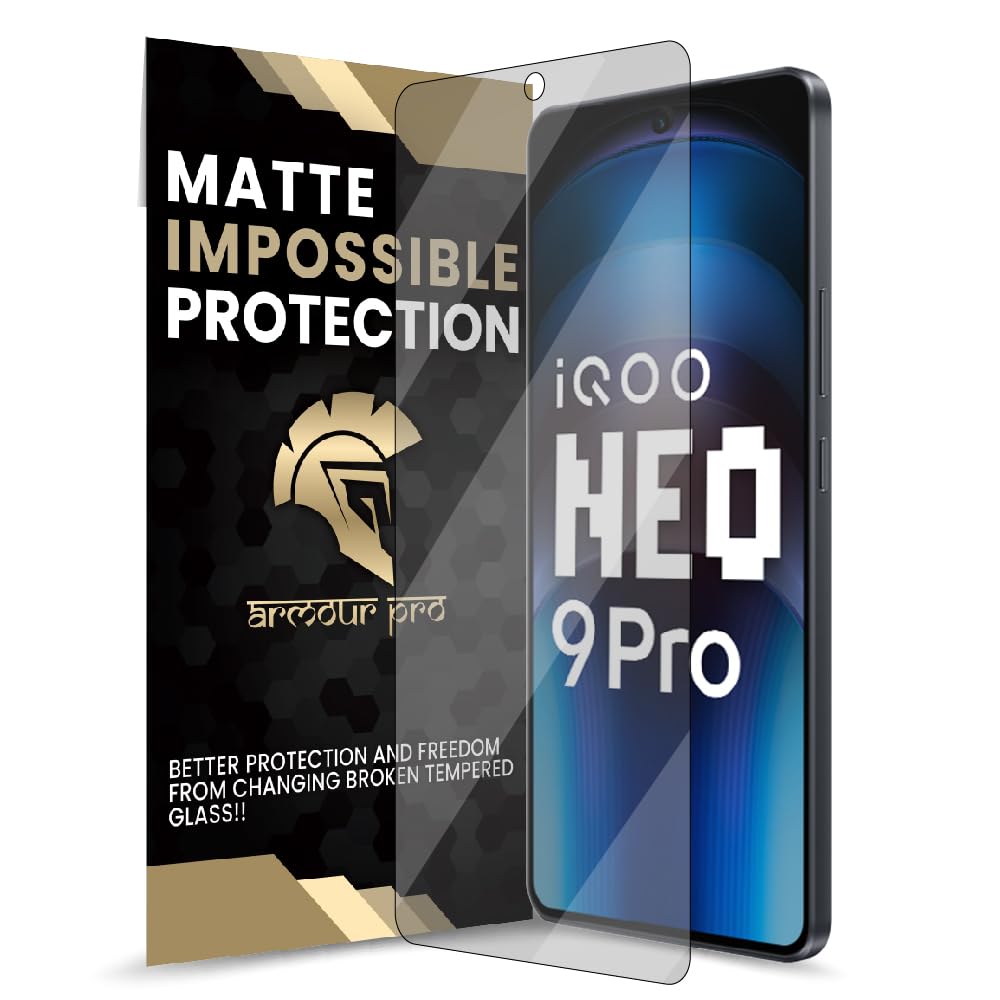 ArmourPro Screen Protector for iQOO Neo 9 Pro 5G / iQOO 12 - Impossible Fiber Case Friendly Screen Protection & Installation Kit (Matte) (B0D9D9Z4ZC) Amazon Price History, Amazon Price Tracker