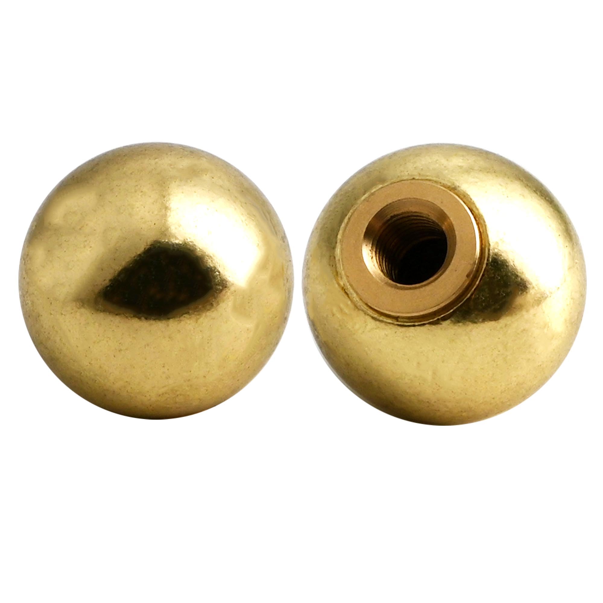 Paquete de 2 tapas de metal para lámpara de bola de 0.866 pulgadas, tuercas decorativas de estilo clásico, rosca IP de 1/4-27 y 1/8 para soporte de pantalla de lámpara, arpa (dorado)
