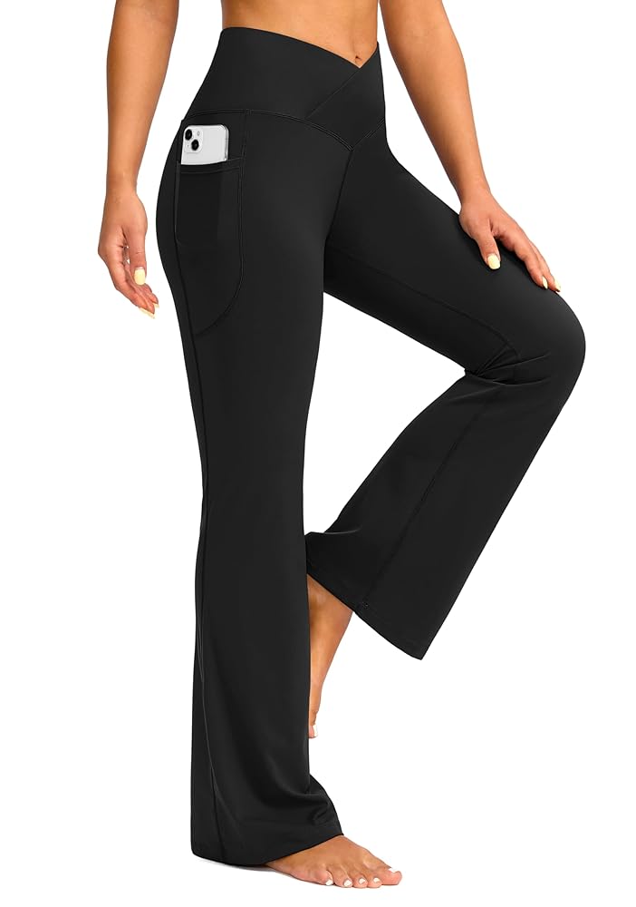 G Gradual Women's Flare Leggings Crossover Yoga Pants 29