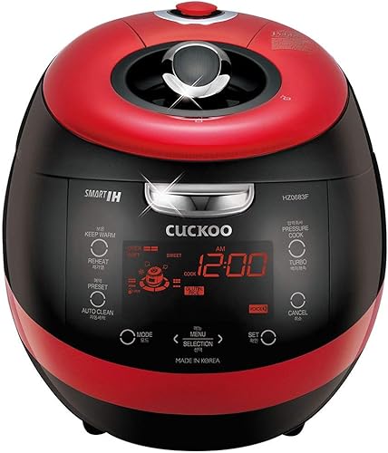 Cuckoo CRP-HZ0683FR olla de arroz multifuncional y programable eléctrica de inducción de calefacción, lógica difusa y algoritmo de cocción