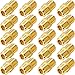Pasow F Type RG6 Coupler Gold Plated Female to Female Barrel Coaxial Adapter (20pcs)