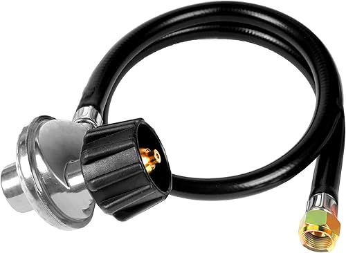 Manguera universal de propano con regulador, regulador de parrilla de gas y piezas de repuesto de manguera para parrilla de gas Weber, parrilla