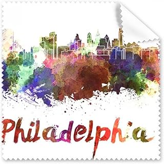 Philadelphia America City Watercolor Cleaning Cloth Phone Screen Glasses Cleaner 5pcs