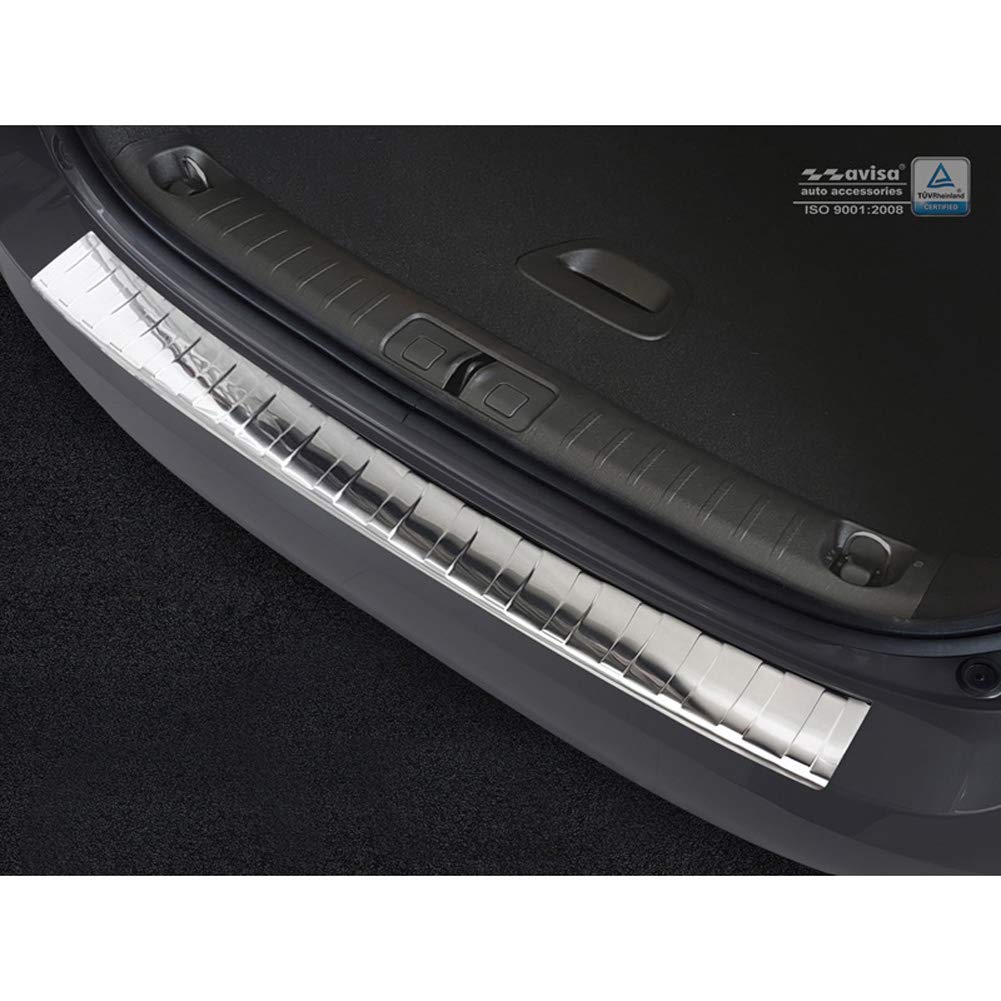 Avisa 2/35908 Stainless Steel Rear Bumper Protector Fiat Tipo SW 2016-'Ribs', Silver