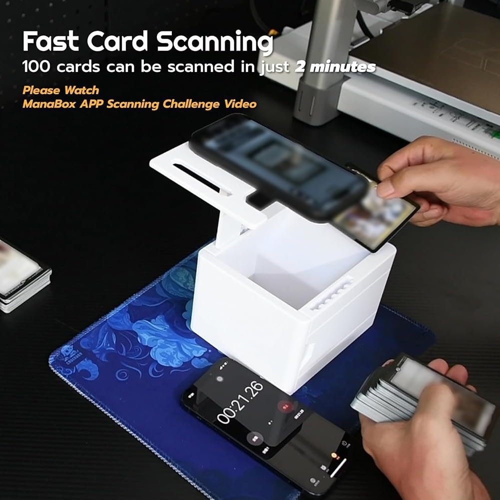 MTG Card Scanner Box for Magic : The Gathering, pour ManaBox et Scanner Apps, Design ABS compact pour numérisation et gestion efficace des cartes et des collections