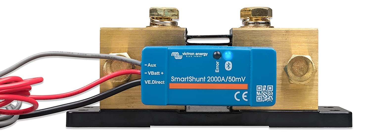 Victron Energy SmartShunt IP65 Battery Monitor (Bluetooth) - Victron Smart Shunt - 6.5V-70V - 2000 amp