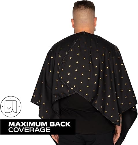 Miniatura 5 de Barber Strong The Barber Cape - Funda para corte de pelo para hombres, material repelente y reductor estático, tela resistente al agua
