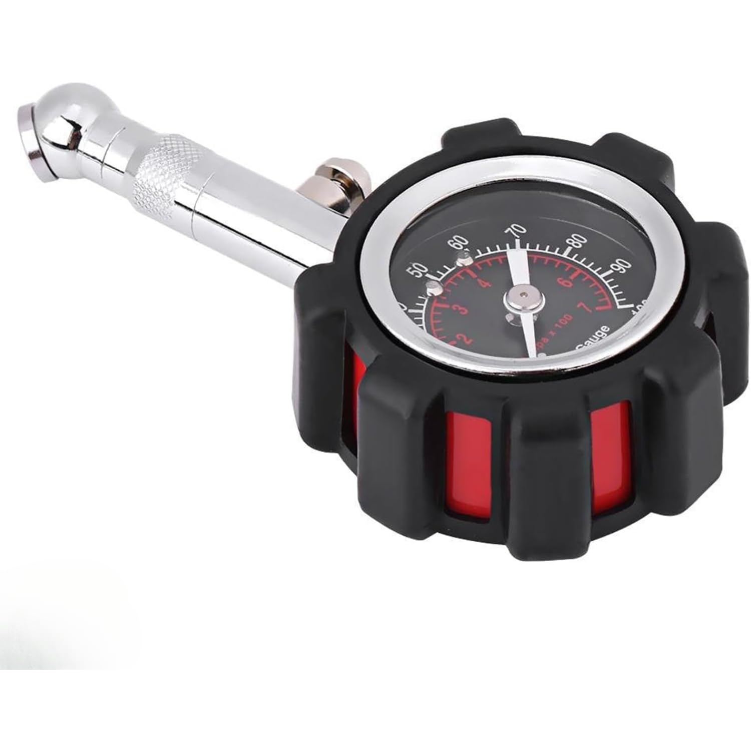 Xspring Lastik Basınç Göstergesi, 0-100PSI Ağır Hizmet Tipi Profesyonel Manuel Hava Basıncı Göstergesi, Araba ve Kamyonlar için Lastik Göstergesi Ti, Düşük - Yüksek Hava Basıncı Göstergesi