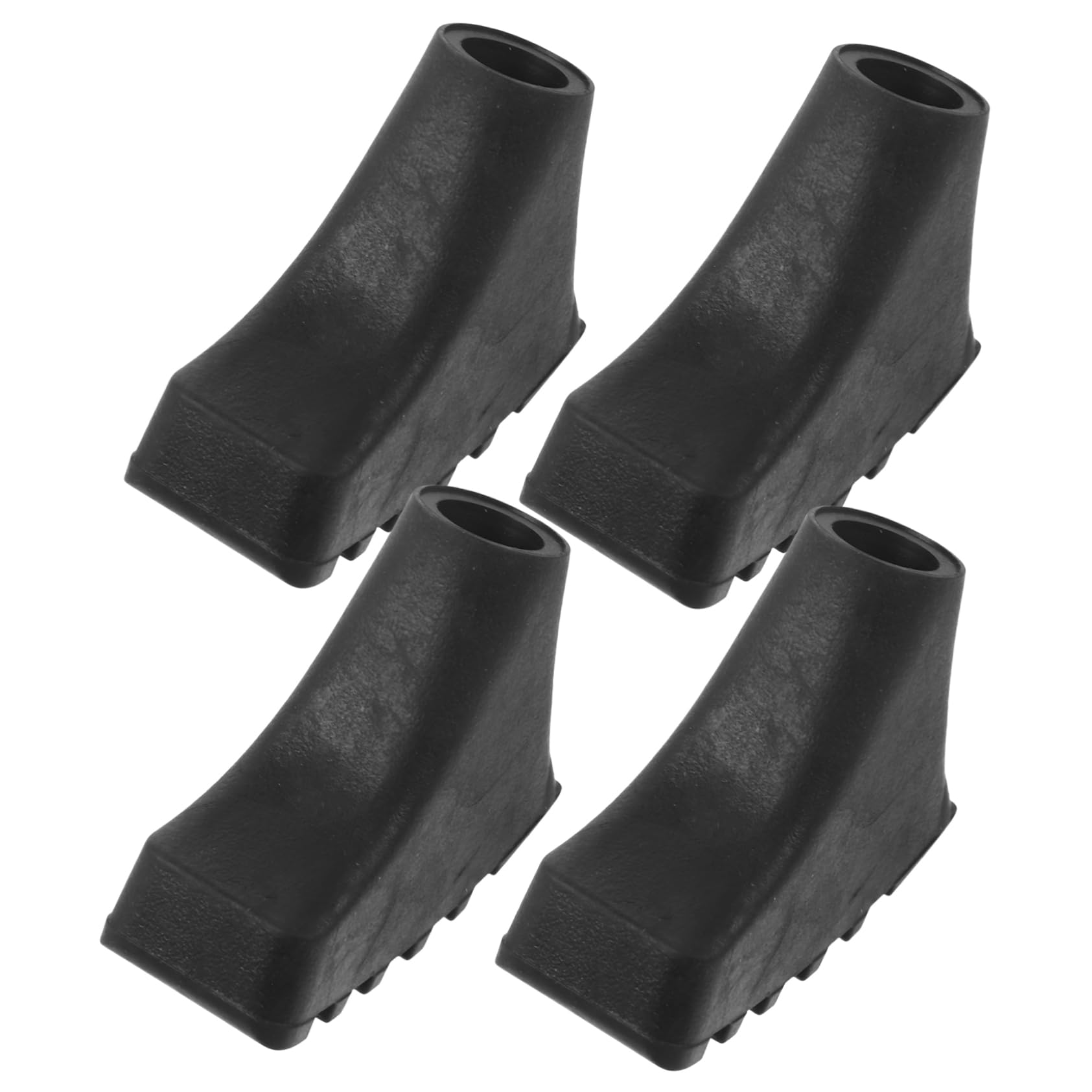 KOMBIUDA 4pcs Rubber Walking Stick Rubber Tips Standing Stick Black Trekking Pole Tips Replacement Walking Pole Ends