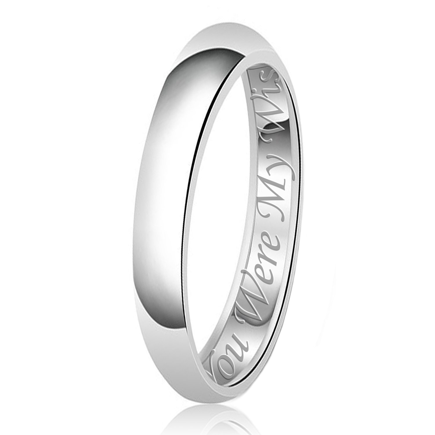 Argento Sterling Matrimonio Anello Pesante A Forma Di 3mm Fascia - Foto 8