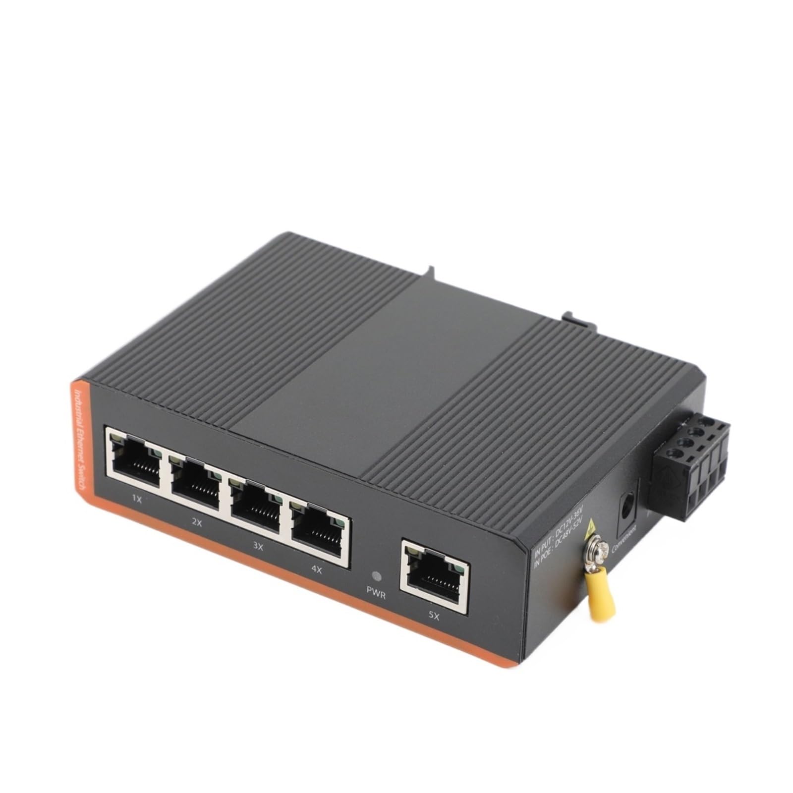 Commutateur industriel 5 ports 100/1000 Mbps rail DIN Ethernet