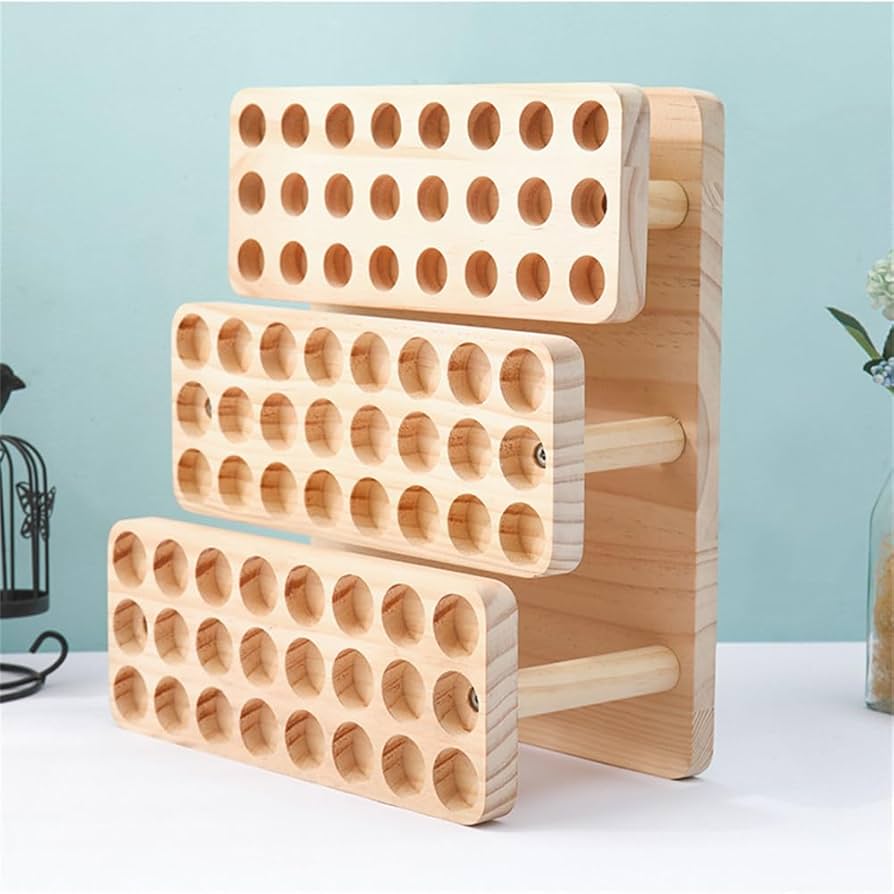 Amazon｜tonntyann 木製 アロマオイルスタンド 3層 72本用 大容量