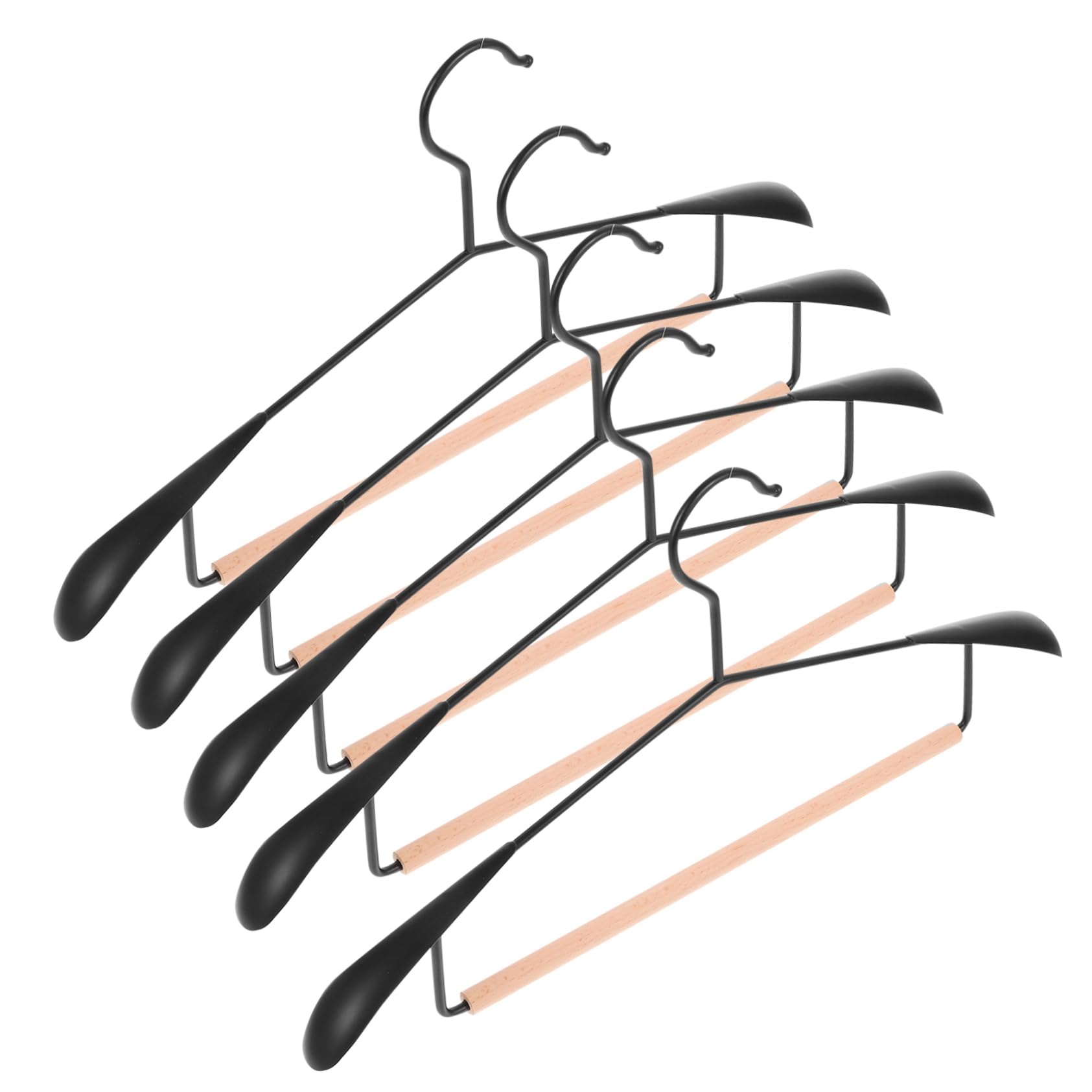 PRETYZOOM Ergonomic Round Edge Clothes Hanger Large Size for Heavy Coats T-Shirt Organizer Closet-Organizer