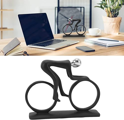 Miniatura 9 de Adorno de bicicleta, escultura artística, decoración del hogar, estatua de deportes, hobby, adorno de bicicleta, estatua de metal, decoración de