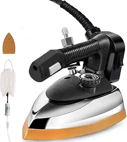 Ferro a Vapor Suspenso, Ferro de Passar Roupa Industrial, 110V, 1200W, Ferro a Vapor, 60 a 220 °C (140 a 428 °F), Equipado com Reservatório de Água de 3 L e Base de Aquecimento Rápido