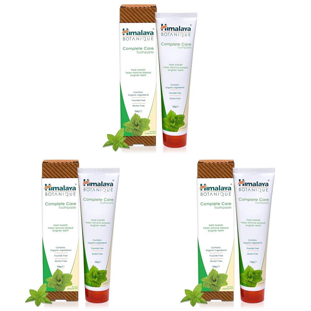 Himalaya Botanique Simply Peppermint Toothpaste - 150g (Packung mit 3)