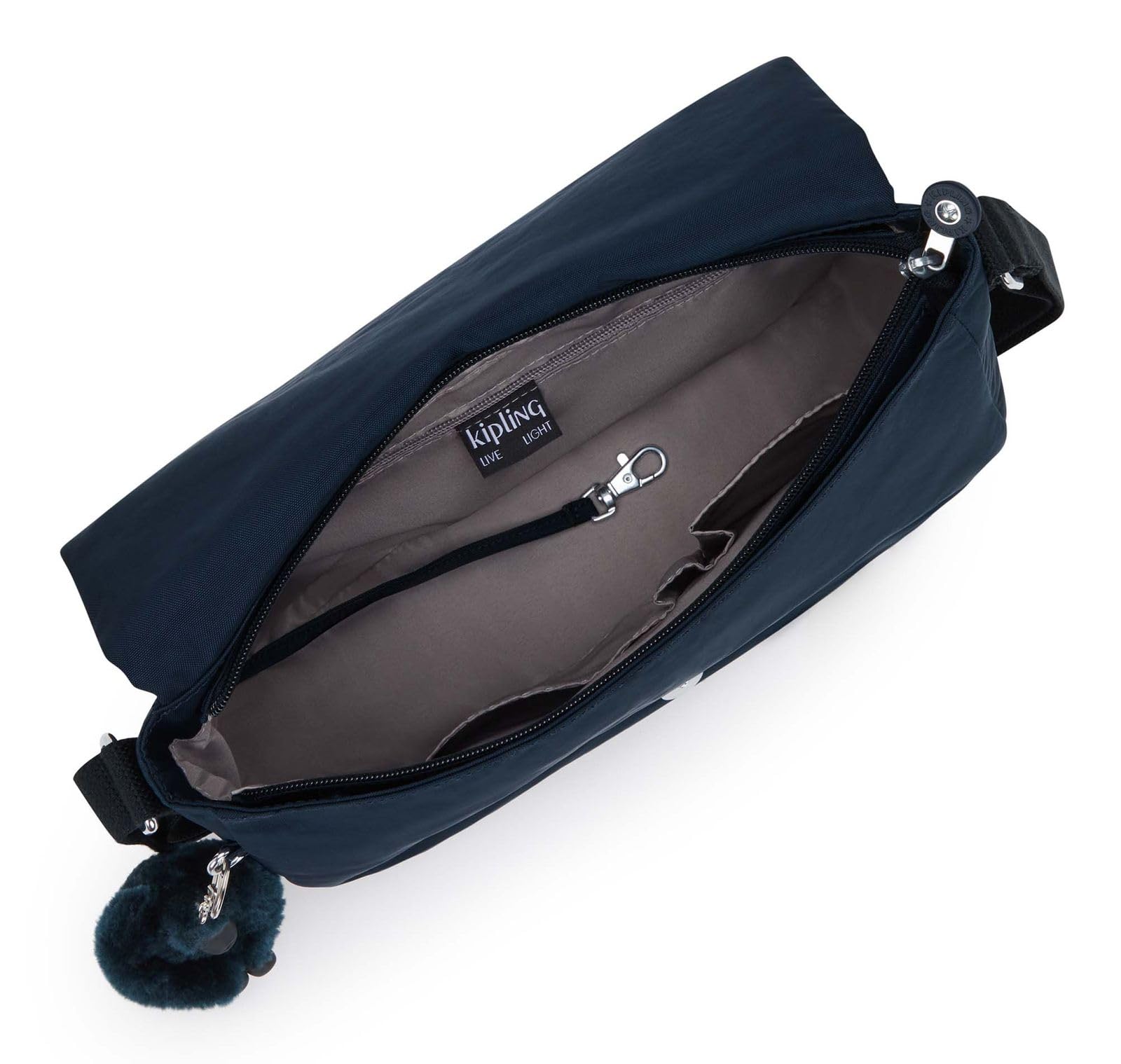 Kipling EARTHBEAT M Mittelgroße Umhängetaschen, Blue Bleu 2 (Blau)