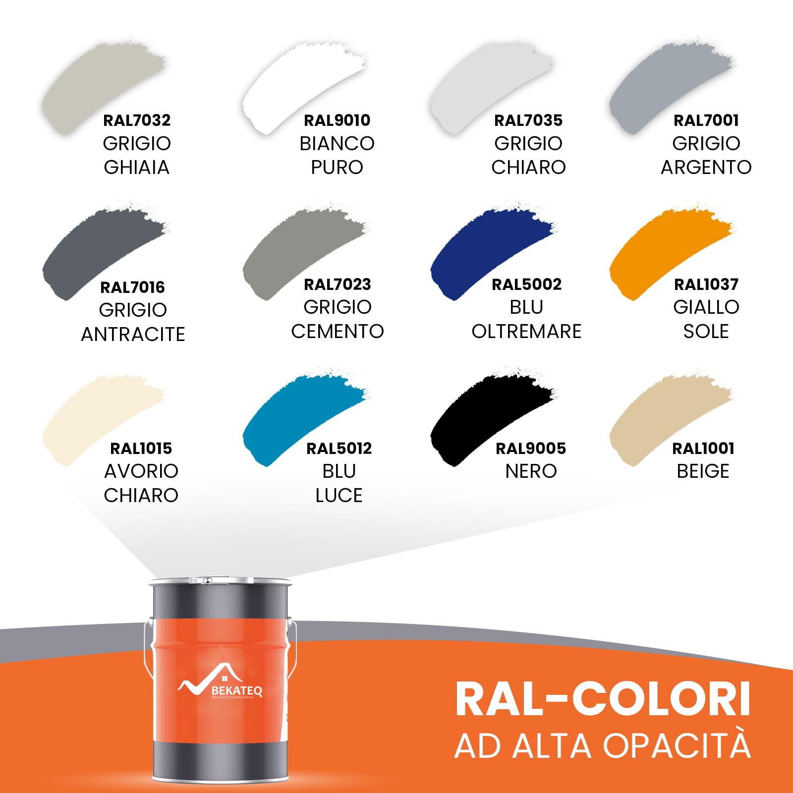 BEKATEQ 2C Resina epossidica 5kg Giallo sole I Pittura per pavimenti industriali, garage, officine I Vernice per calcestruzzo a basso odore, rivestimento per pavimenti interni e esterni BE-702