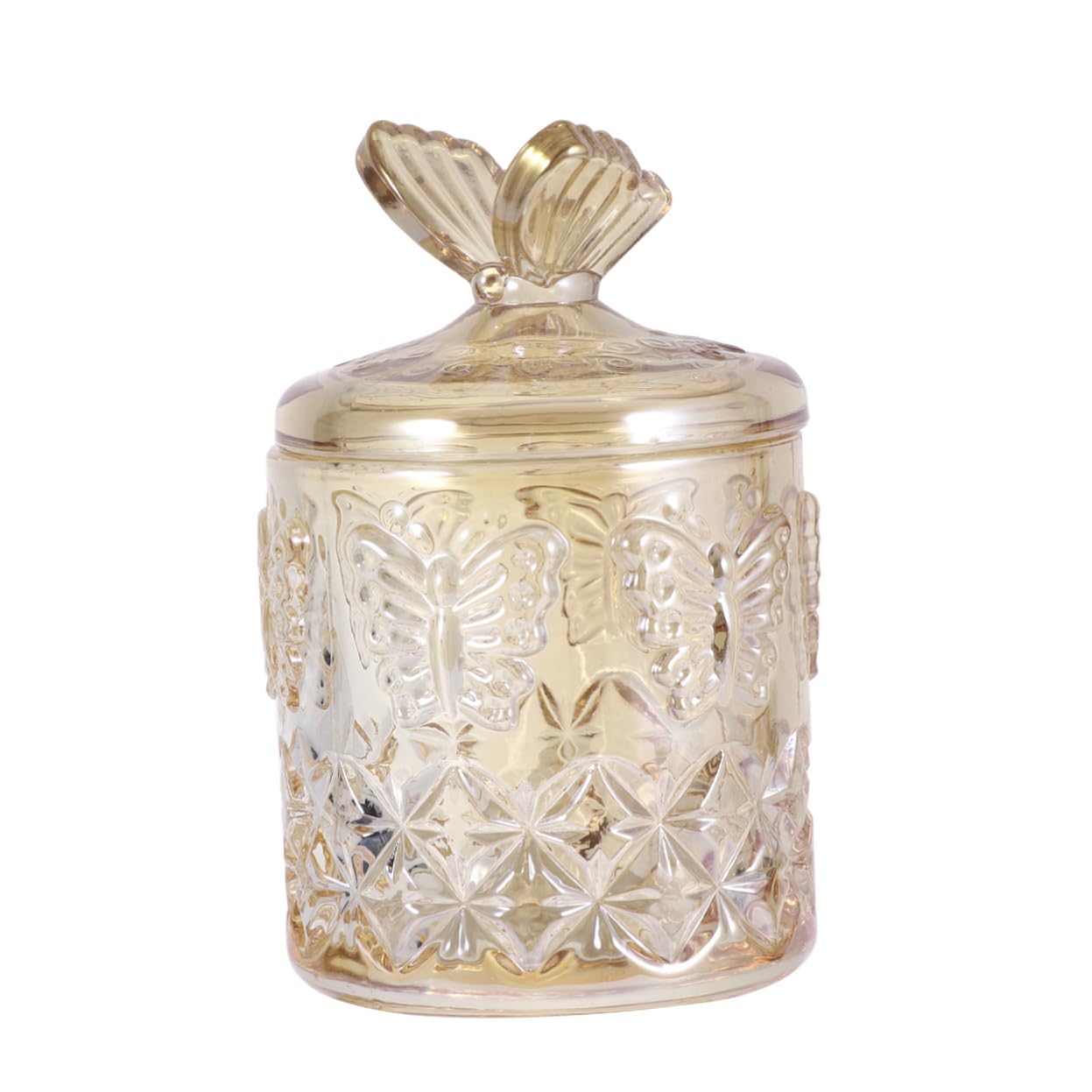 Gatuida Glas Aufbewahrungsbox für Wattestäbchen mit Robustem Leichtem Design Multifunktionaler Kosmetikbehälter für Schreibtisch und Make Up Aufbewahrung in Khaki