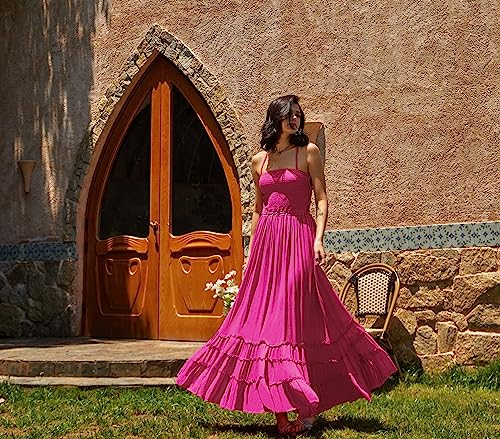 Image of R.Vivimos Womens Summer Boho Sexy Backless Long Dresses
