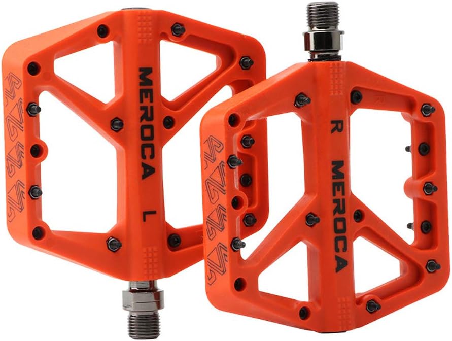 Pepisky Ultralight Flat MTB Pedals Nylon Bicycle Pedal Mountain Bike Platform Pedals Cycling Pedals for Bicycle