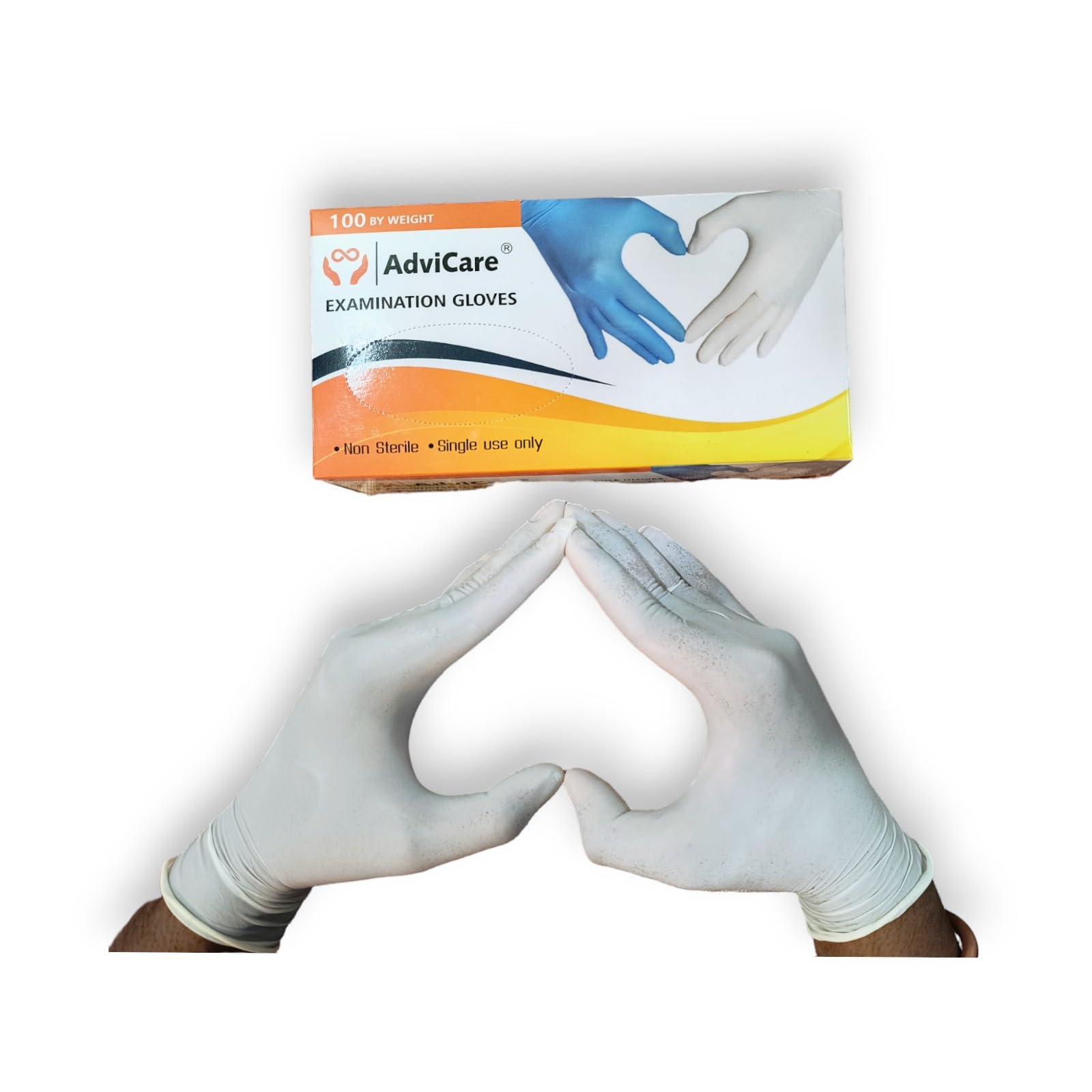 AdviCare Heavy duty Latex Examination Disposable Medical grade puncture resilience Hand Gloves - Pack of 100 (50 Pairs), White (Small, 100) (B0D3YP5DN6) Amazon Price History, Amazon Price Tracker