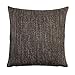 Haus und Deko Kissenbezug Braun dunkel meliert Struktur- / Webstoff Kissenhülle Zierkissen für Kissen ca. 50x50 cm