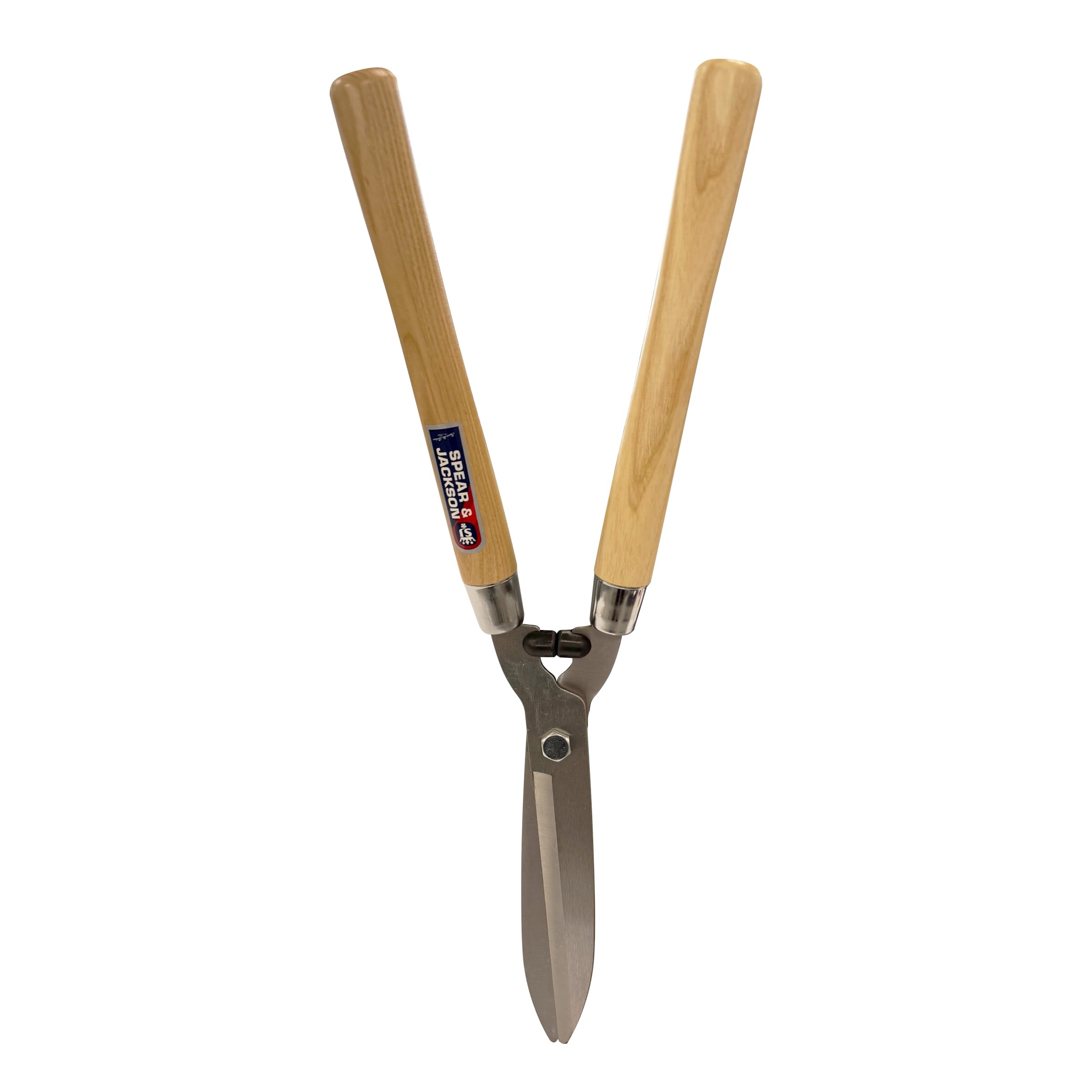Spear & Jackson Razorsharp Cisailles à haies avec poignées en bois – poignées en bois dur FSC vernies (240 mm) – Cisailles polyvalentes en acier au carbone chromé