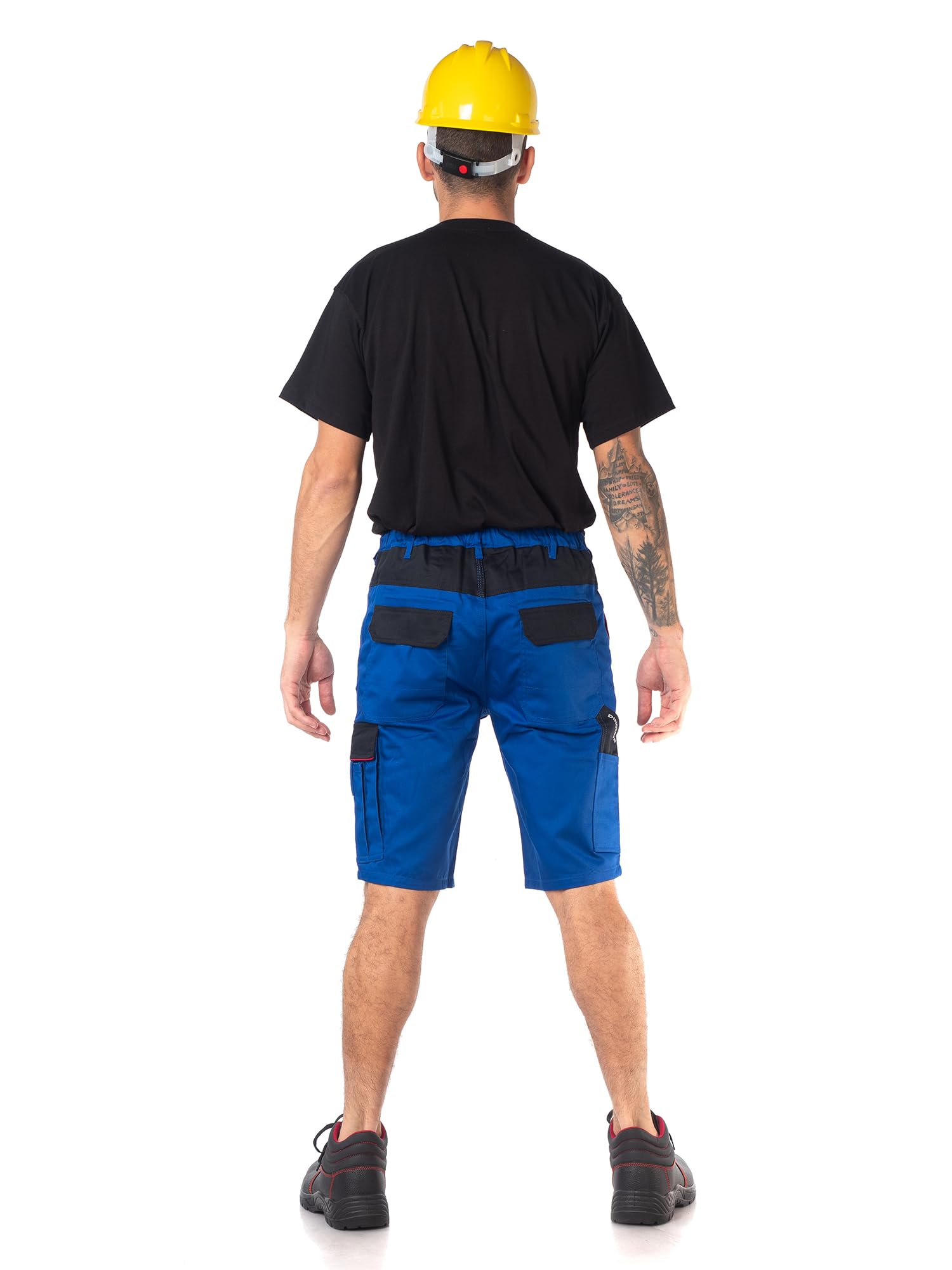 DINOZAVR Fortum Kurze Hosen Herren - Kurze Arbeitshose Herren mit Cargotasche, Werkzeugtasche, 2 Fronttaschen, 2 Gesäßtaschen mit Patte und Klettverschluss, Arbeitshosen Männer Kurz, Elastischer Bund