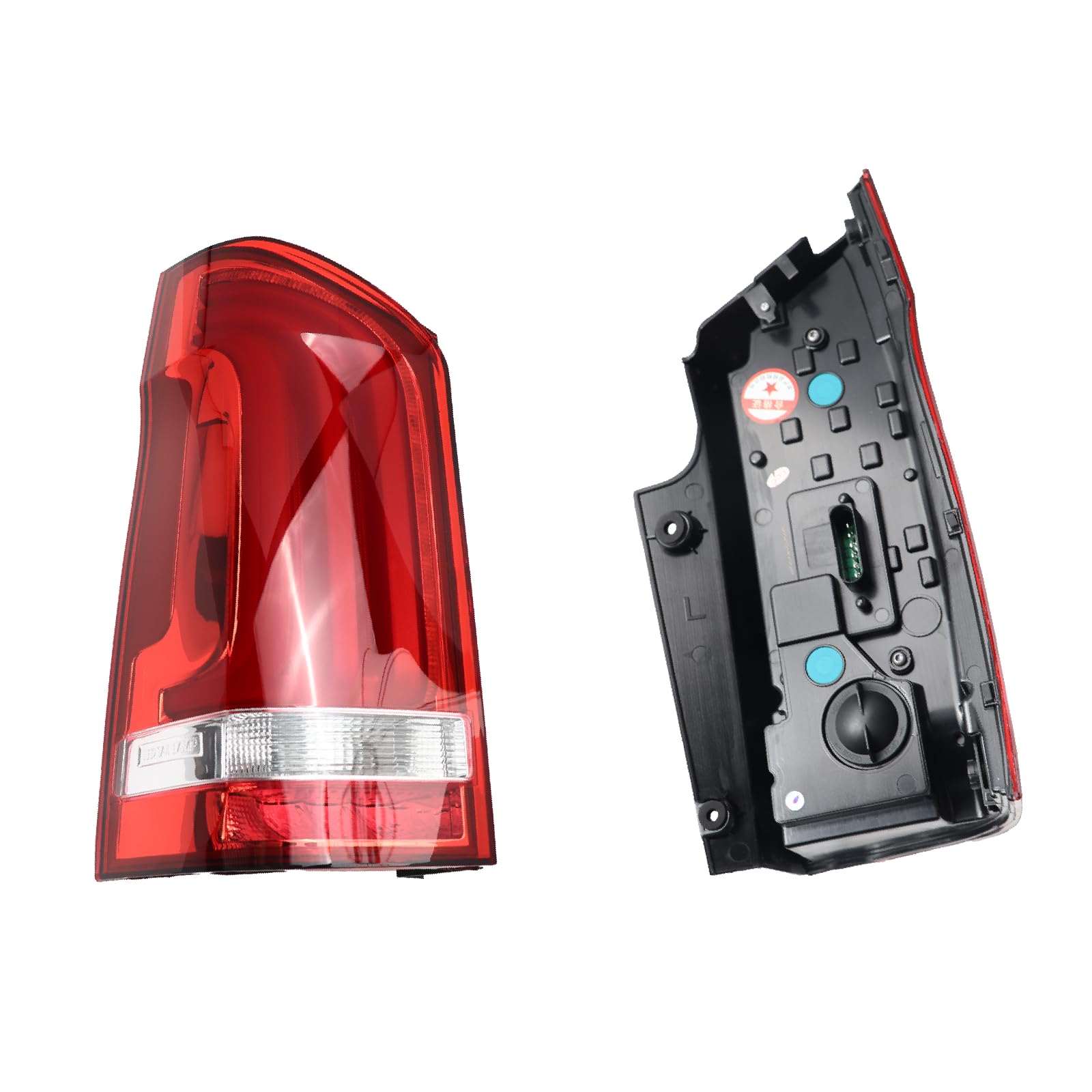 LED Rückleuchte für Be-nz Vito 2016-2021 W447 Linkes Rücklicht Rückleuchten Heckleuchte Hervorhebungswarnung Rücklicht
