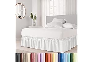 Wrap Around Dust Ruffle Bed Skirt Queen Size