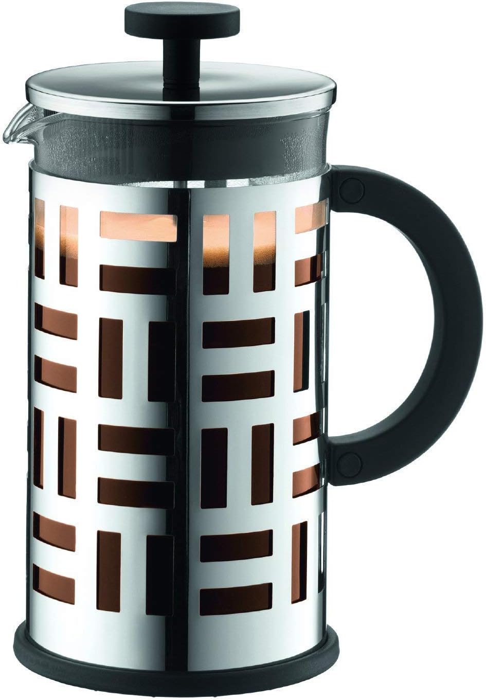 Eileen French Press Coffee and Tea Maker, 34 Oz., Chrome