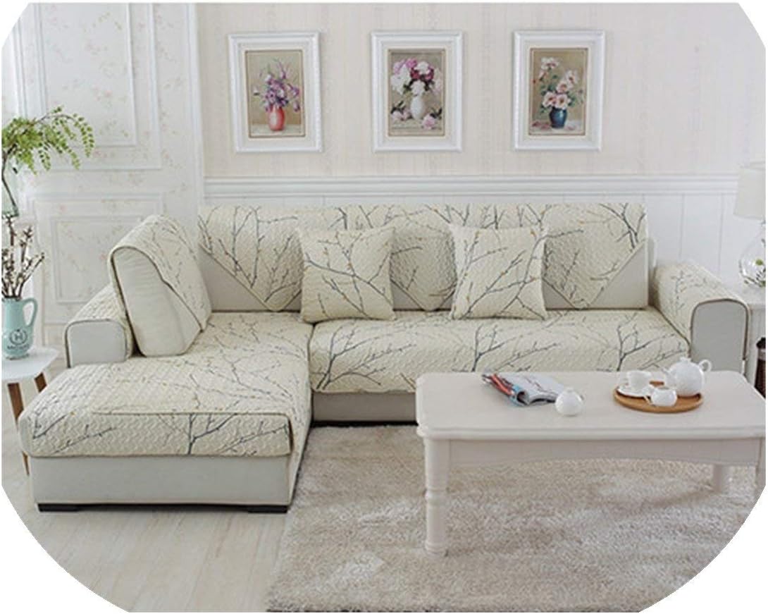 KKK3boss 100 Cotton Sofa Cover Set Sectional Slip Cover Sofas Modern