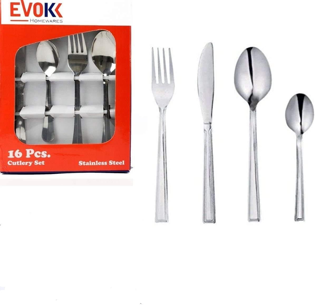 24 Pcs Stainless Steel Cutlery Gift Sets Silverware Cutlery Sets with Gift Box Knife Spoon Fork Set for 6 Persons (Silver)