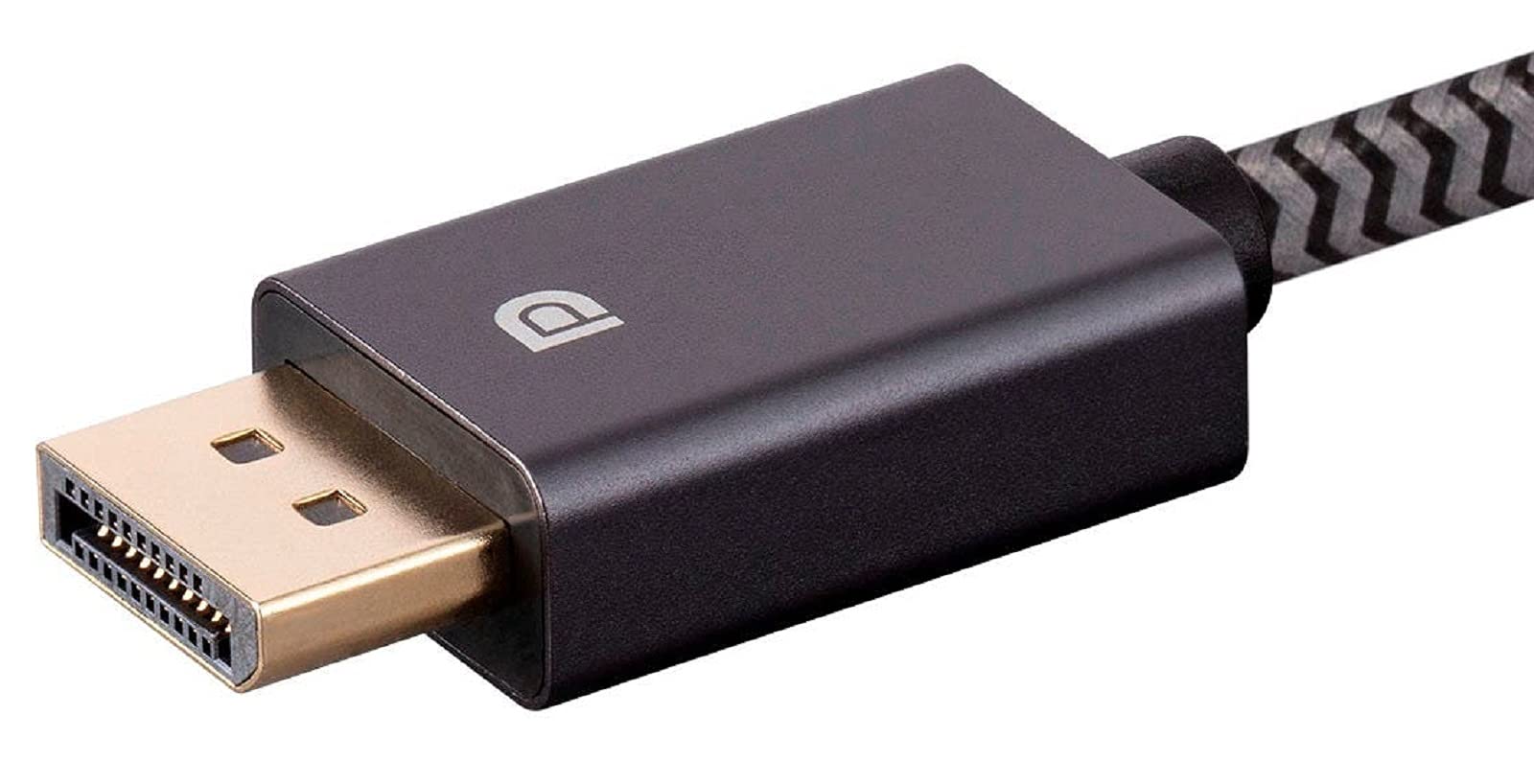 Monoprice Lot de 10 câbles DisplayPort 1.4 EasyPlug en nylon tressé – Gris – 8K @ 60 Hz, jusqu'à 32,4 Gbit/s, compatible avec PC, ordinateur portable, TV, projecteur