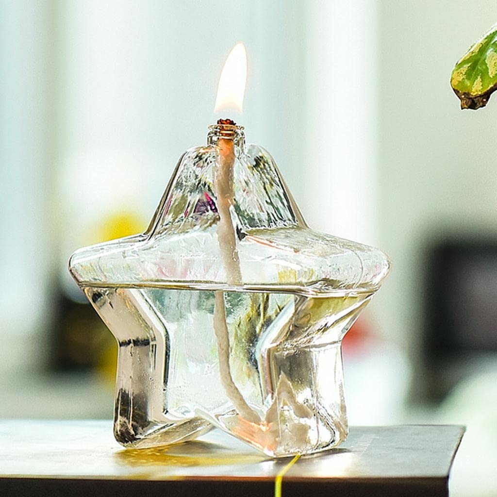 Lot De 3 Lampes à Huile En Verre Vintage - Bougeoirs Décoratifs Style Européen Pour Mariage