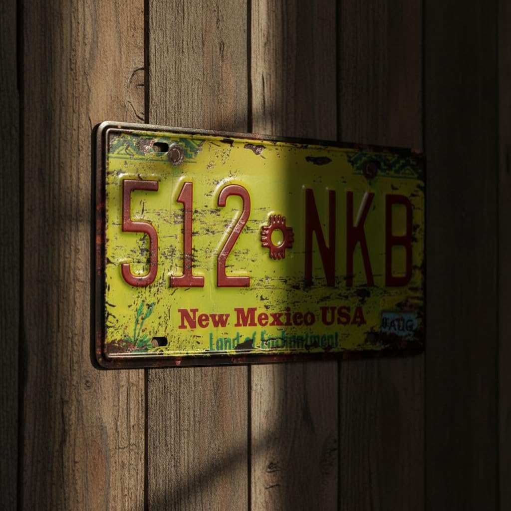 Amazon.com: UOOPAI USA New Mexico 512 NKB Vintage License Plate