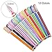 Hapree Colored Gel Pens for Adult Coloring Books Extra Fine Point (0.5 mm) Art Pens for Journaling Colorful Drawing Pens Set with Case 12 Colors Fine Tip Markers Journal Pens