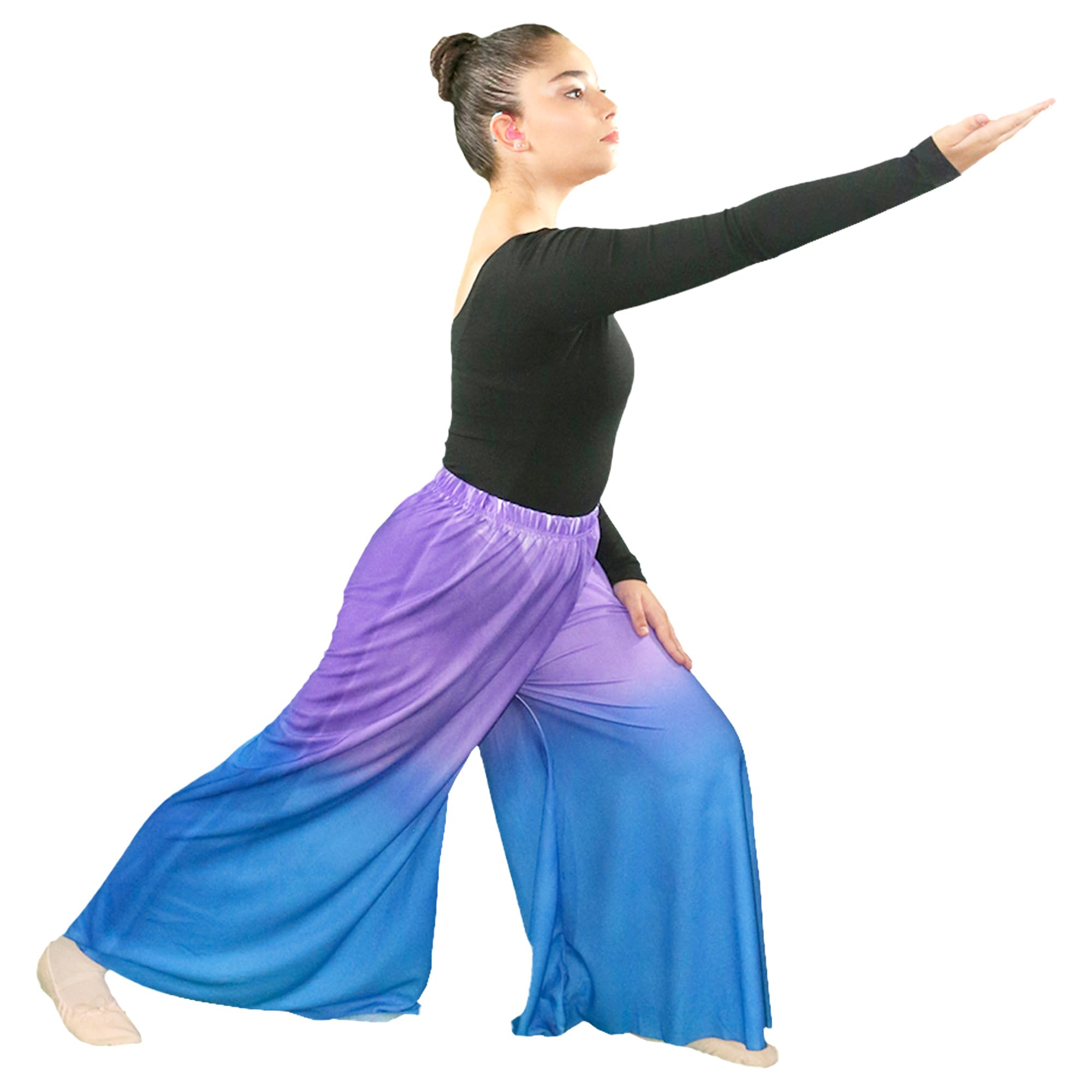 Danzcue Mädchen Aquarell-Palazzo-Hose für Lob und Tanz