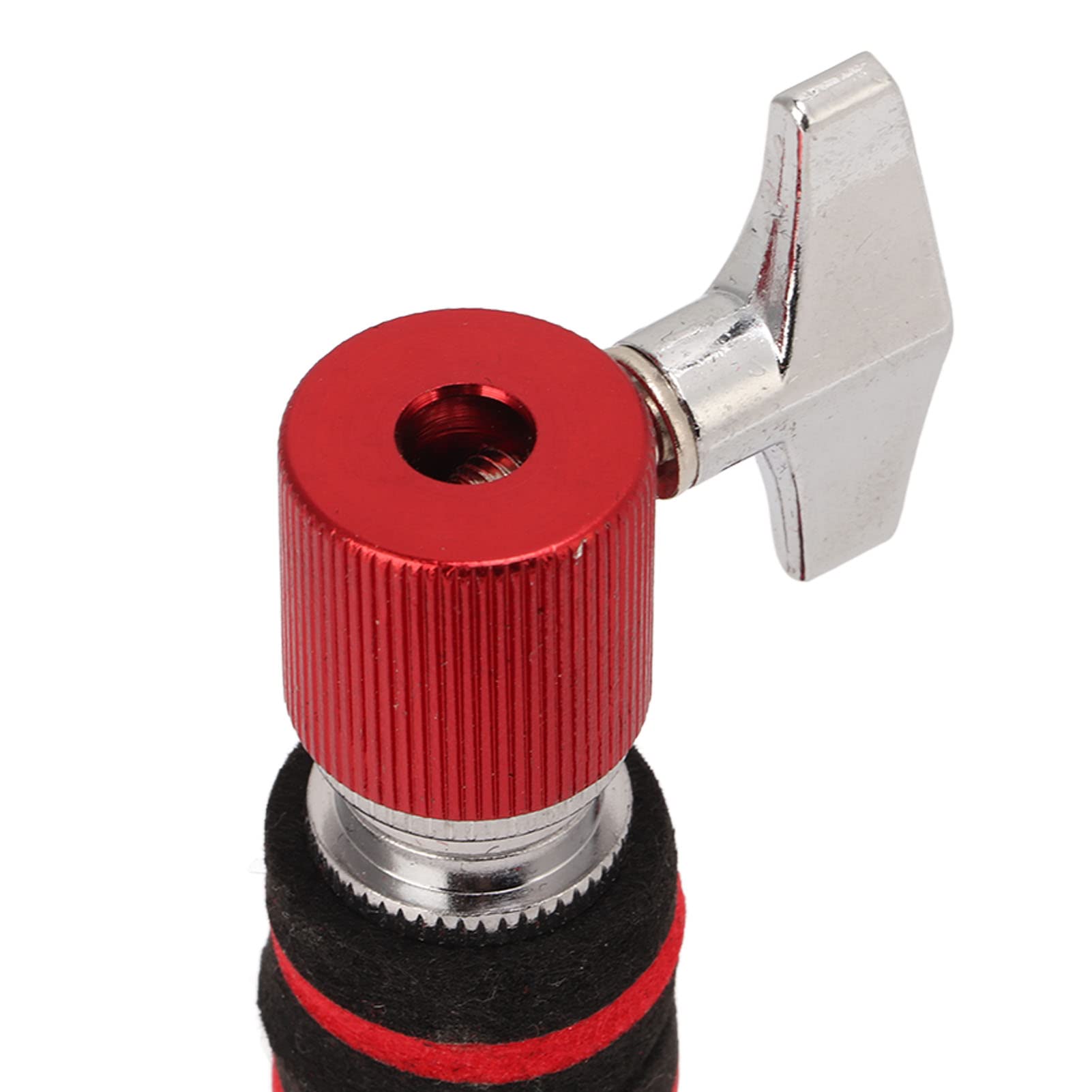Frizione per Charleston, Frizione per Tamburo Jazz Resistente All'usura Supporto per Charleston in Metallo Supporto per Piatti Standard per Batteria Jazz Accessori per Parti di Batteria(Rosso