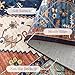 Lahome 8 x 10 Area Rugs for Living Room - Boho Washable Non-Slip Backing Large Rug Ultra-Thin Stain Resistant Dining Room Rugs for Under Table, Oriental Print Carpet Rugs for Bedroom (Rust, 8'x10')